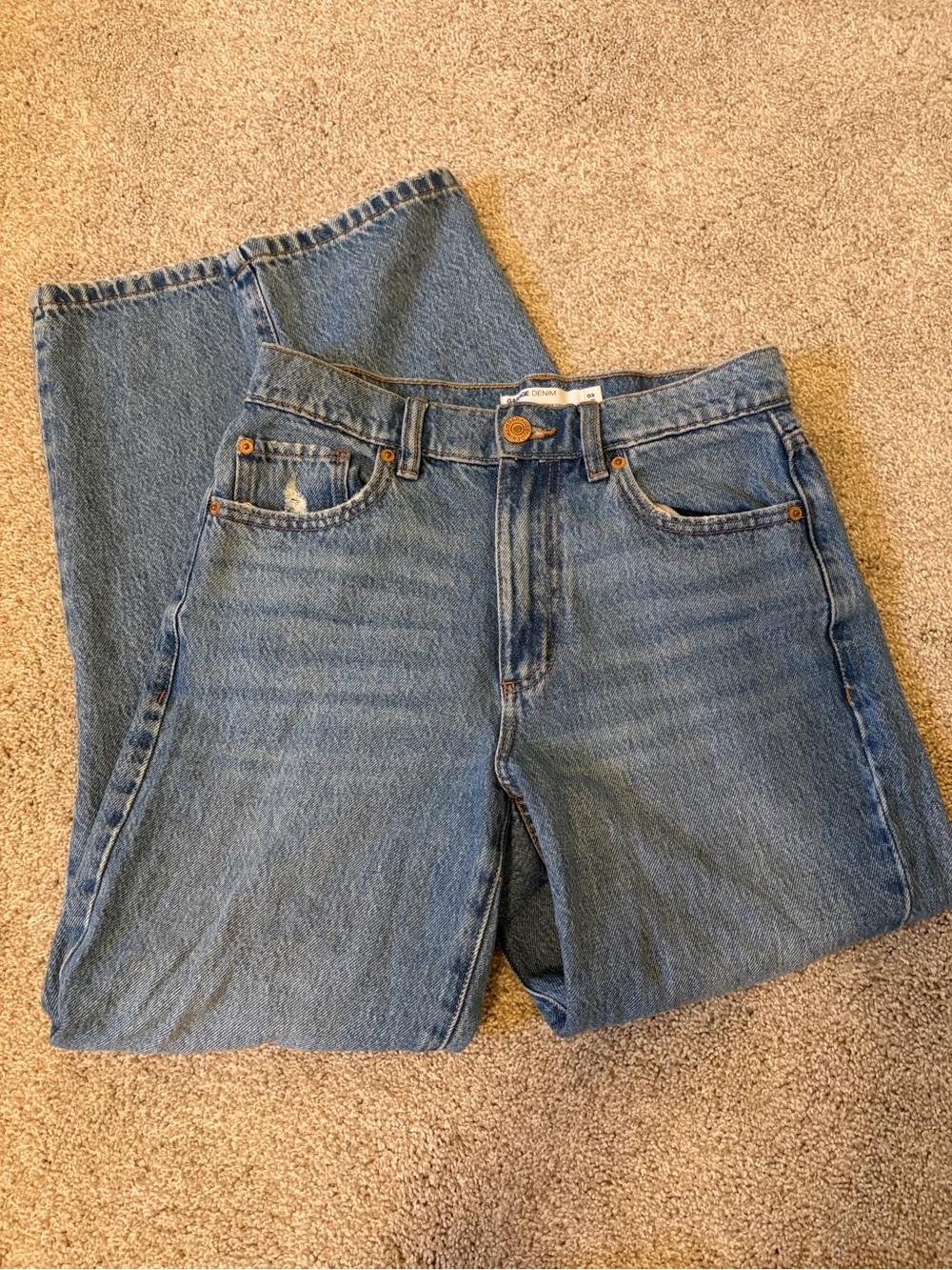 Garage Relaxed Men’s Jeans in Mid Blue Wash